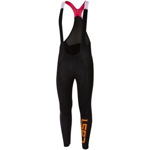 Castelli LW Bibtights Mens Size Large Black/Orange Cycling One Piece Unitard